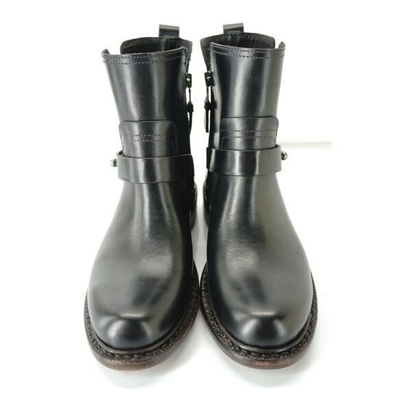 Rag & Bone Ashford Motorcycle Biker Ankle Boots  Low Heel Belted - Picture 9 of 10